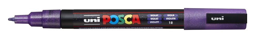 Uni POSCA PC-3ML csillámló lila marker