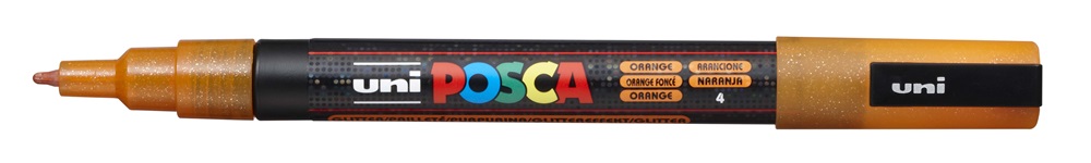 Uni POSCA PC-3ML csillámló narancs marker