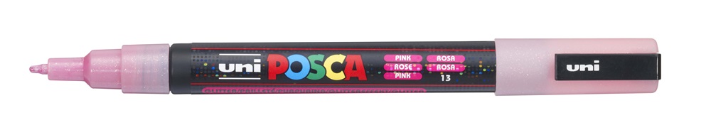 Uni POSCA PC-3ML csillámló rózsaszín marker
