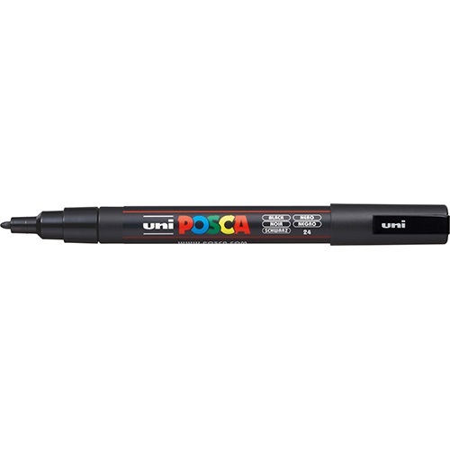 Uni POSCA PC-3M fekete marker
