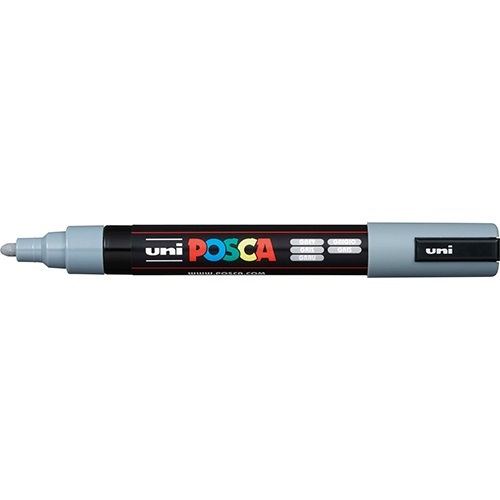 Uni POSCA PC-5M szürke marker