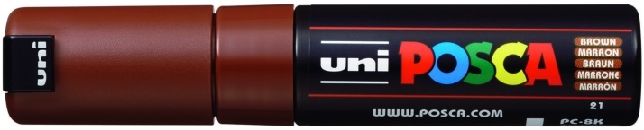 Uni POSCA PC-8K barna marker