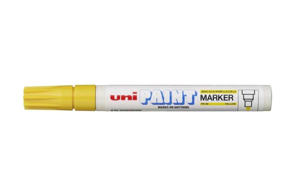 Uni PX-20 sárga lakkmarker
