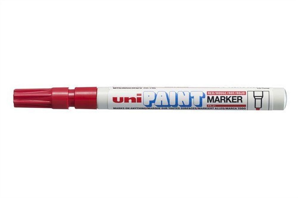 Uni PX-21 piros lakkmarker