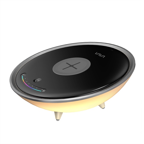 VAVA VA-CL005 fehér LED lámpa, vezeték nélküli töltővel