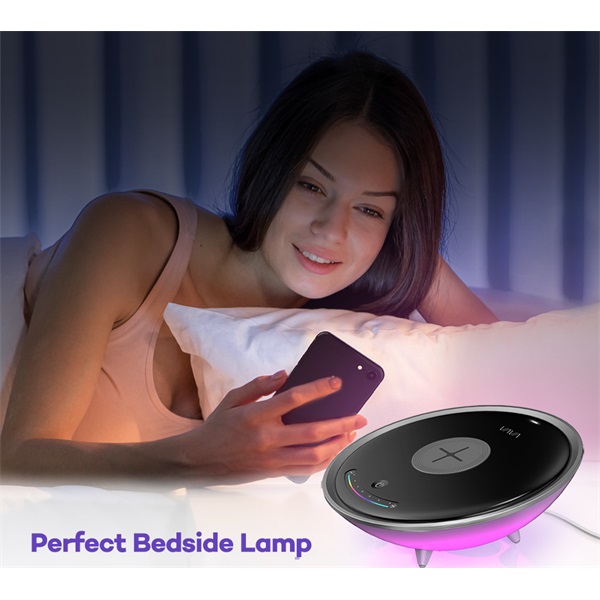 VAVA VA-CL005 fehér LED lámpa, vezeték nélküli töltővel