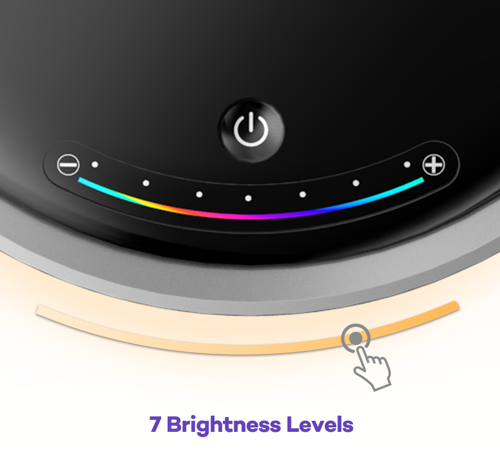 VAVA VA-CL005 fehér LED lámpa, vezeték nélküli töltővel