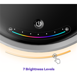 VAVA VA-CL005 fehér LED lámpa, vezeték nélküli töltővel