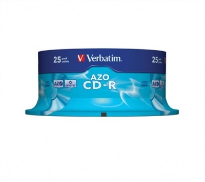 VERBATIM 43352 CD-R 700MB/52x/crystal ezüst írható felület/egyszer írható CD 25db/csomag