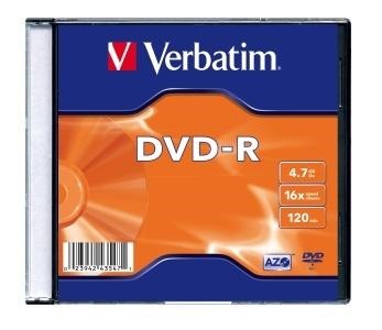 Verbatim DVD-R 4.7GB 16X AZO vékony tokban