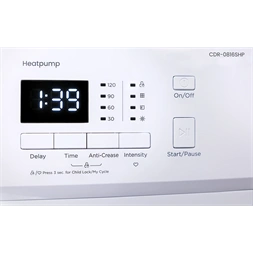 VIVAX CDR-0816SMHP fehér, 8 kg, hőszivattyús szárítógép