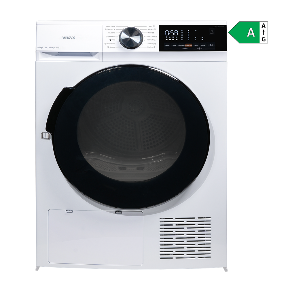 VIVAX CDR-0816MHP fehér, 8 kg, kondenzációs, szárítógép