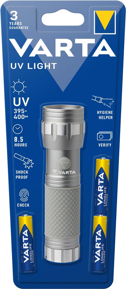 Varta 15638101421 UV LIGHT 3AAA bankjegy-vizsgáló elemlámpa