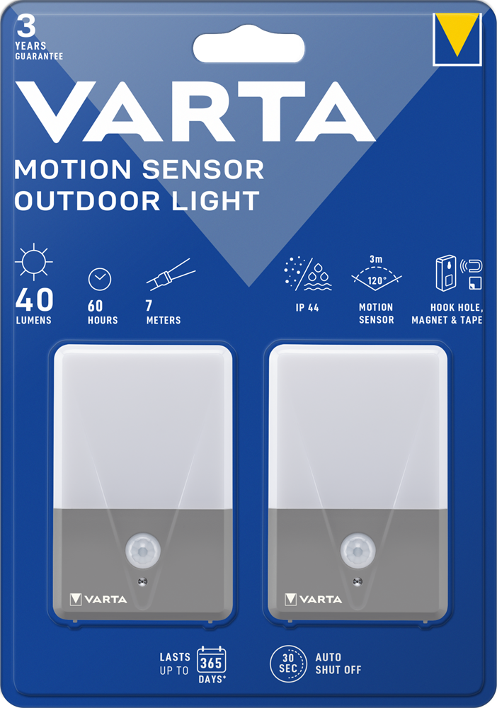 Varta 16634101402 Motion Sensor Ourdoor Light 2db-os mozgásérzékelős kültéri lámpa