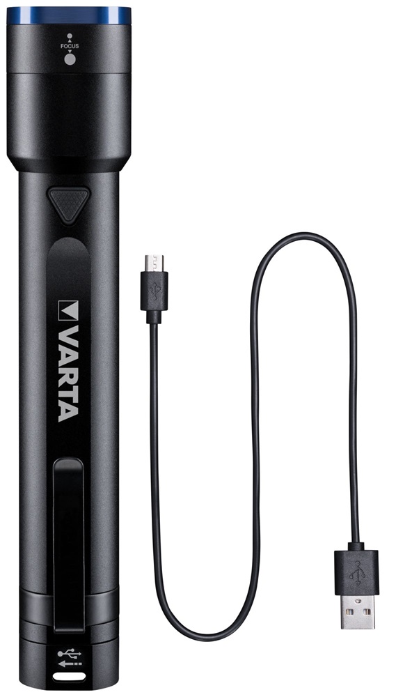 Varta 18901101111 hordozható Night Cutter F30R 2600mAh  powerbank+IPX4 elemlámpa