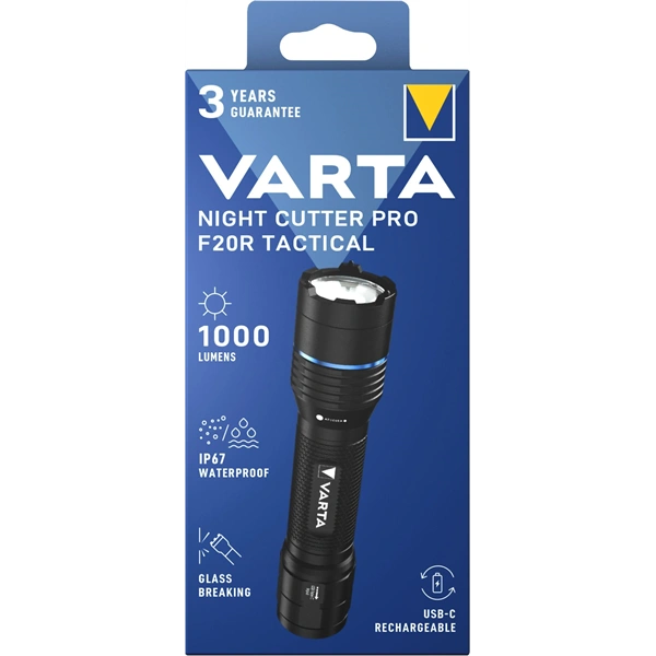 Varta 18923101111 Night Cutter Pro Tactical F20R LED taktikai újratölthető zseblámpa