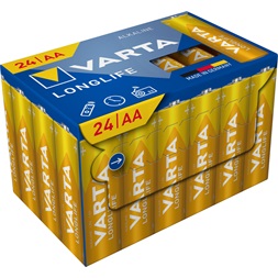VARTA 4106301134 Longlife AA (LR06) ceruzaelem 24db/csomag (műanyagmentes csomagolás)