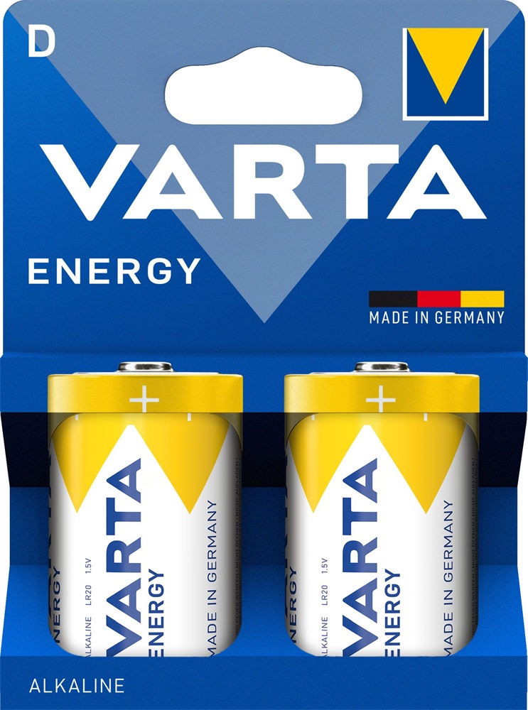 VARTA 4120229422 Energy D (LR20) góliát elem 2db/csomag (műanyagmentes csomagolás)