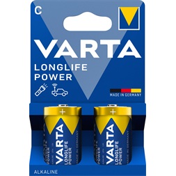 VARTA 4914121422 Longlife Power C (LR14) baby elem 2db/csomag (műanyagmentes csomagolás)