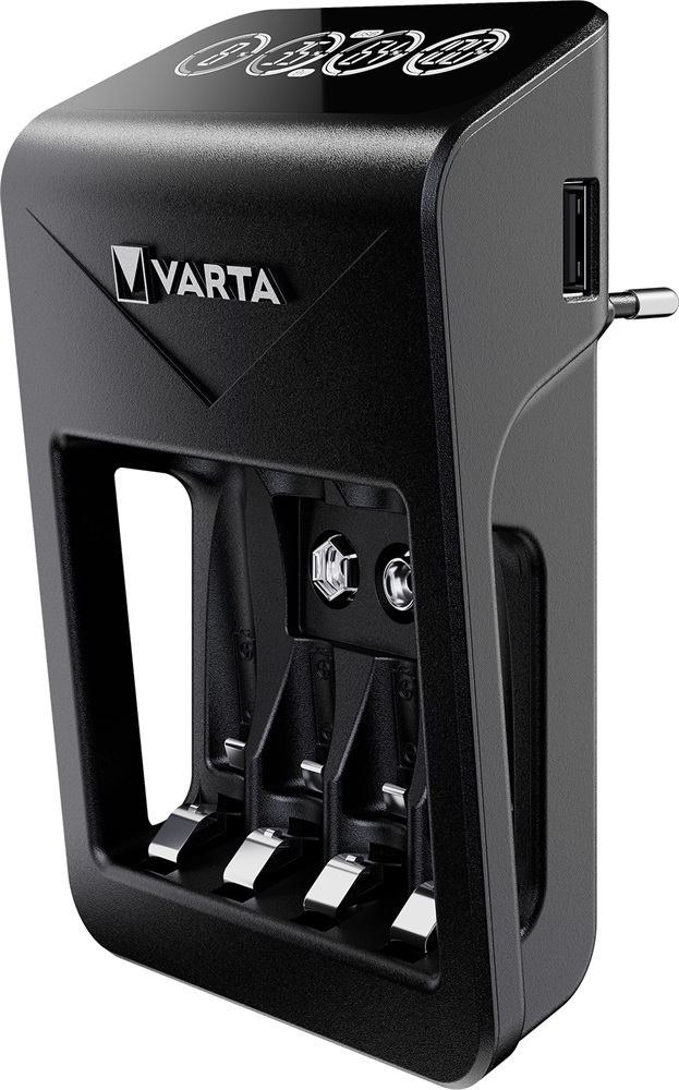 Varta 57687101441 LCD Plug Charger/4db AA 2100mAh akku/akku töltő