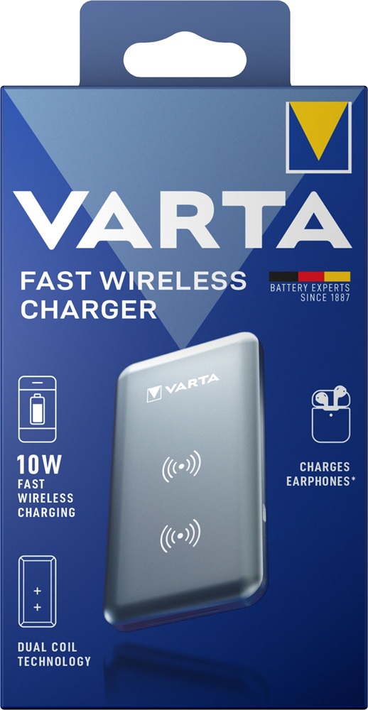 Varta 57912101111 ezüst vezeték nélküli gyorstöltő
