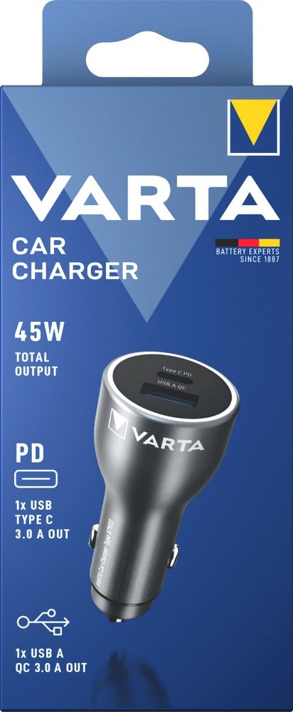 Varta 57933101111 USB Car Charger 45W autós töltő