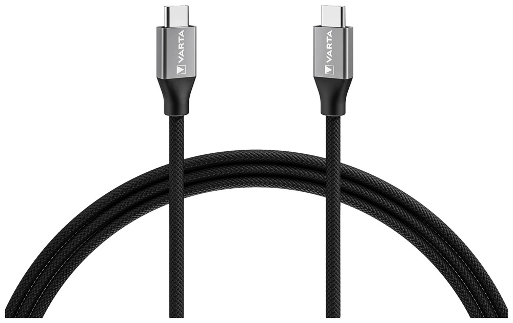 Varta 57936101111 2m 100W USB C apa-apa adat- és töltőkábel