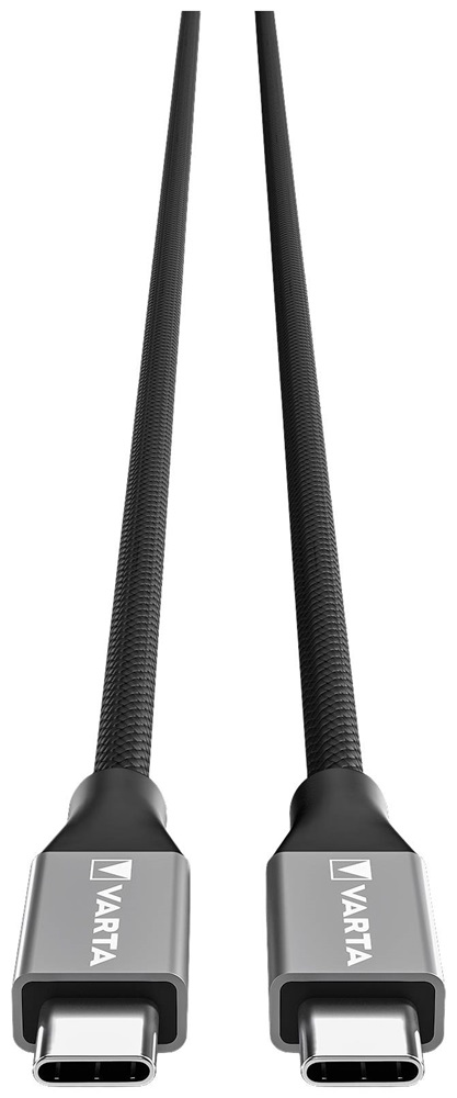 Varta 57936101111 2m 100W USB C apa-apa adat- és töltőkábel