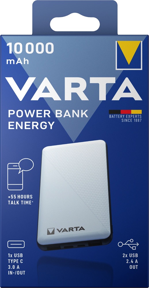 Varta 57976101111 hordozható 10000mAh Portable power bank