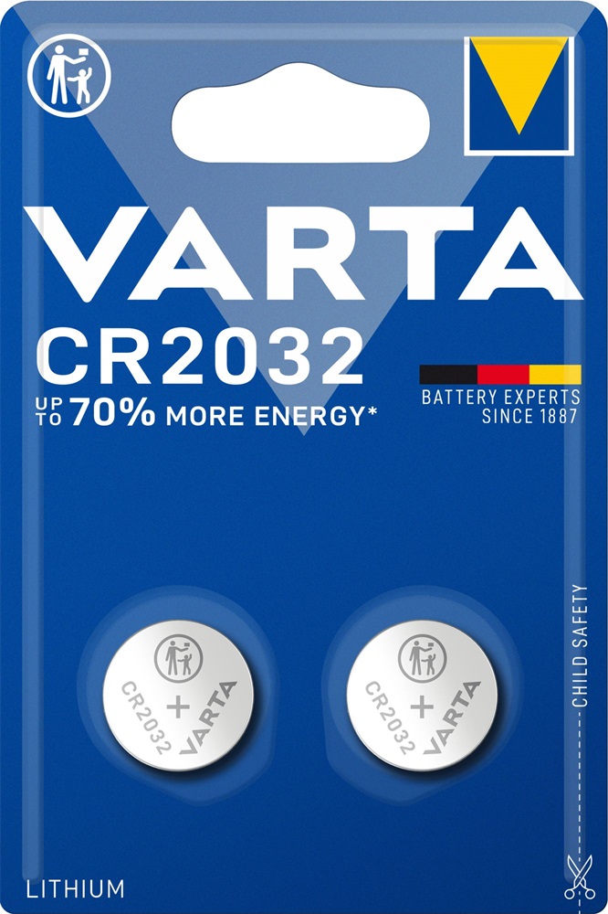 Varta 6032101402 CR2032 lítium gombelem 2db/bliszter