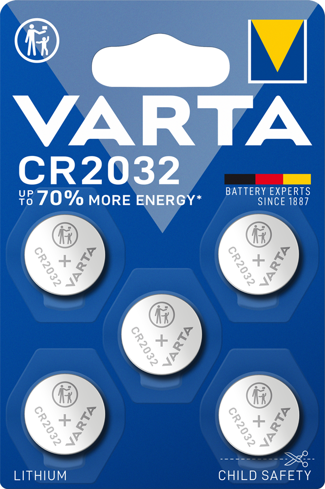 Varta 6032101415 CR2032 lítium gombelem 5db/bliszter