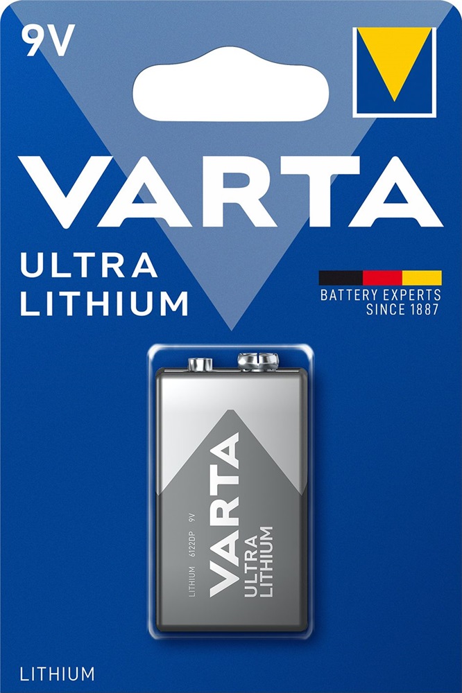 Varta 6122301401 Professional 9V Lithium elem 1db/bliszter