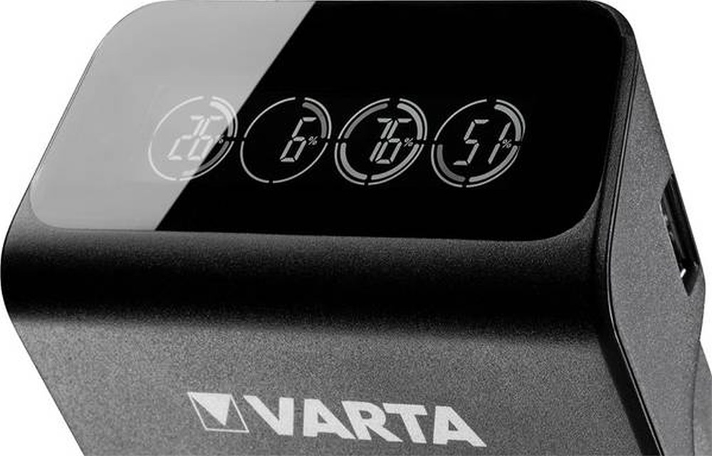 Varta 57687101441 LCD Plug Charger/4db AA 2100mAh akku/akku töltő
