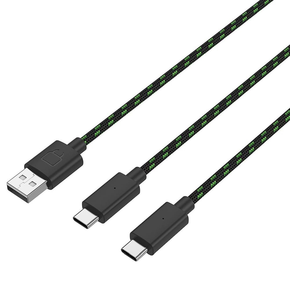 Venom VS2874 Xbox Series X|S/Xbox One magas kapacítású (1100mAh) fehér akkucsomag (2 db) + 3 méter töltőkábel