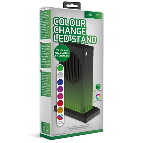Venom VS3511 Xbox Series S RGB LED fekete állvány
