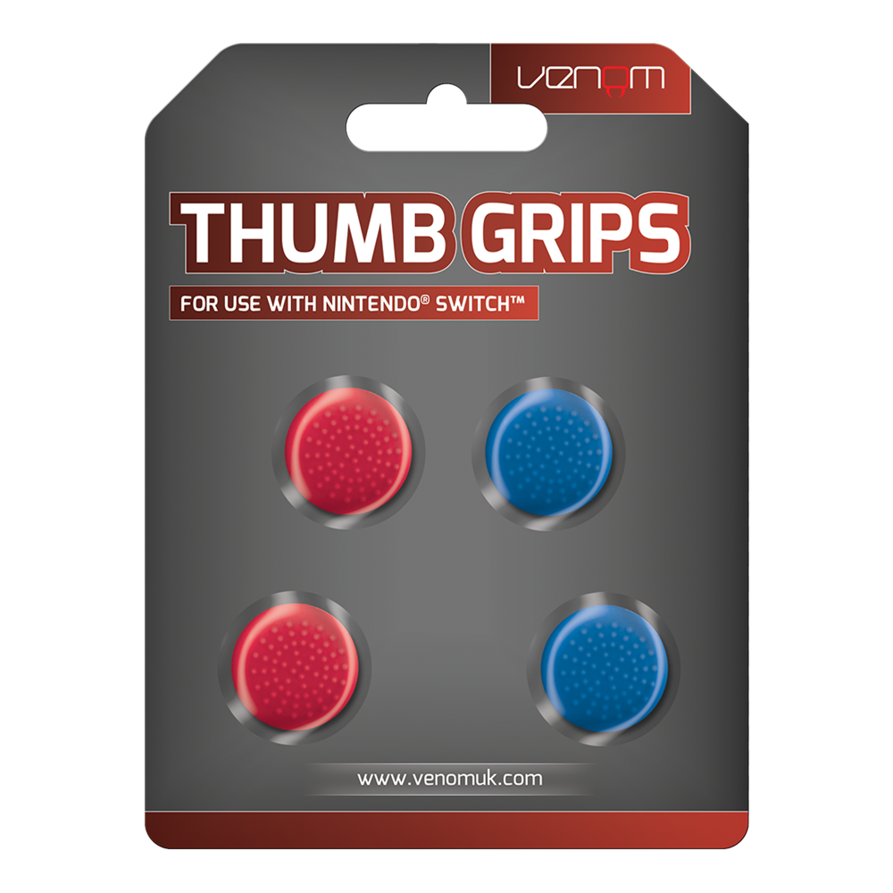 Venom VS4918 piros és kék Thumb Grips (4x) Nintendo Switch kontrollerhez