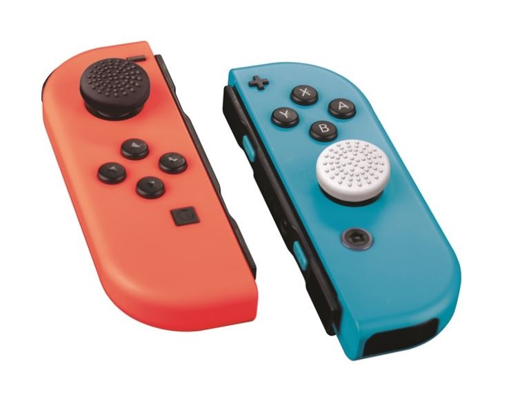 Venom VS4930 Nintendo Switch kontrollerhez fekete-fehér hüvelykujj csúszásgátló (4db)