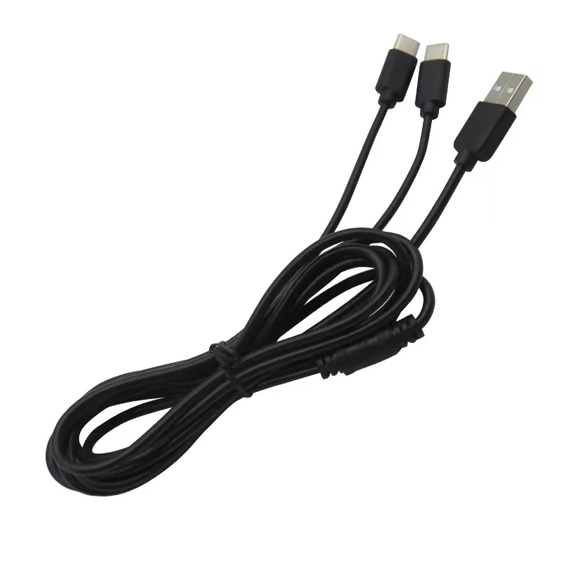 Ventaris C100B PS5/Xbox Series X|S kontrollerhez USB Type-C Dual fekete töltőkábel