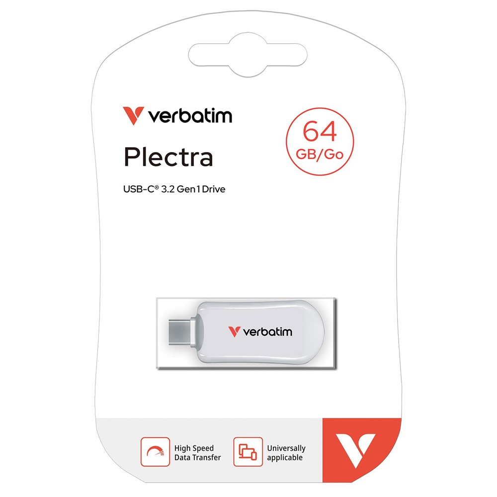 Verbatim 30228 64GB USB-C Plectra Flash Drive