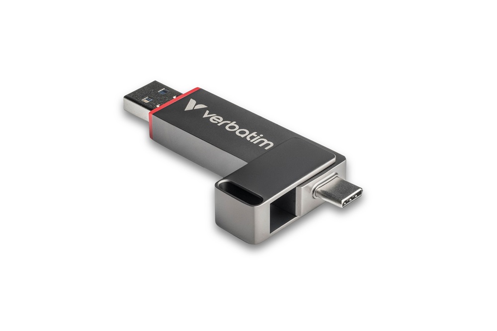 Verbatim 32040 128GB USB 3.2 Gen 1 A/USB-C Dual QuickStick Flash Drive