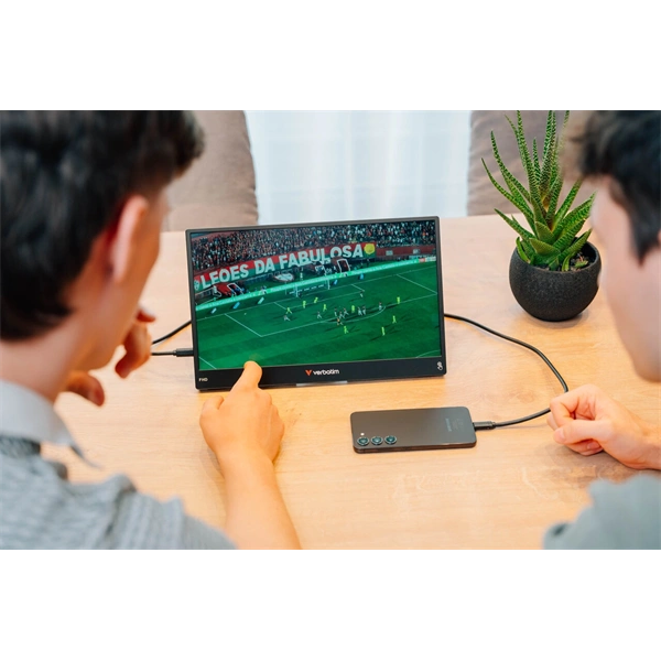 Verbatim 32088 hordozható 14" érintő kijelzős Full HD monitor + 5000mAh powerbank