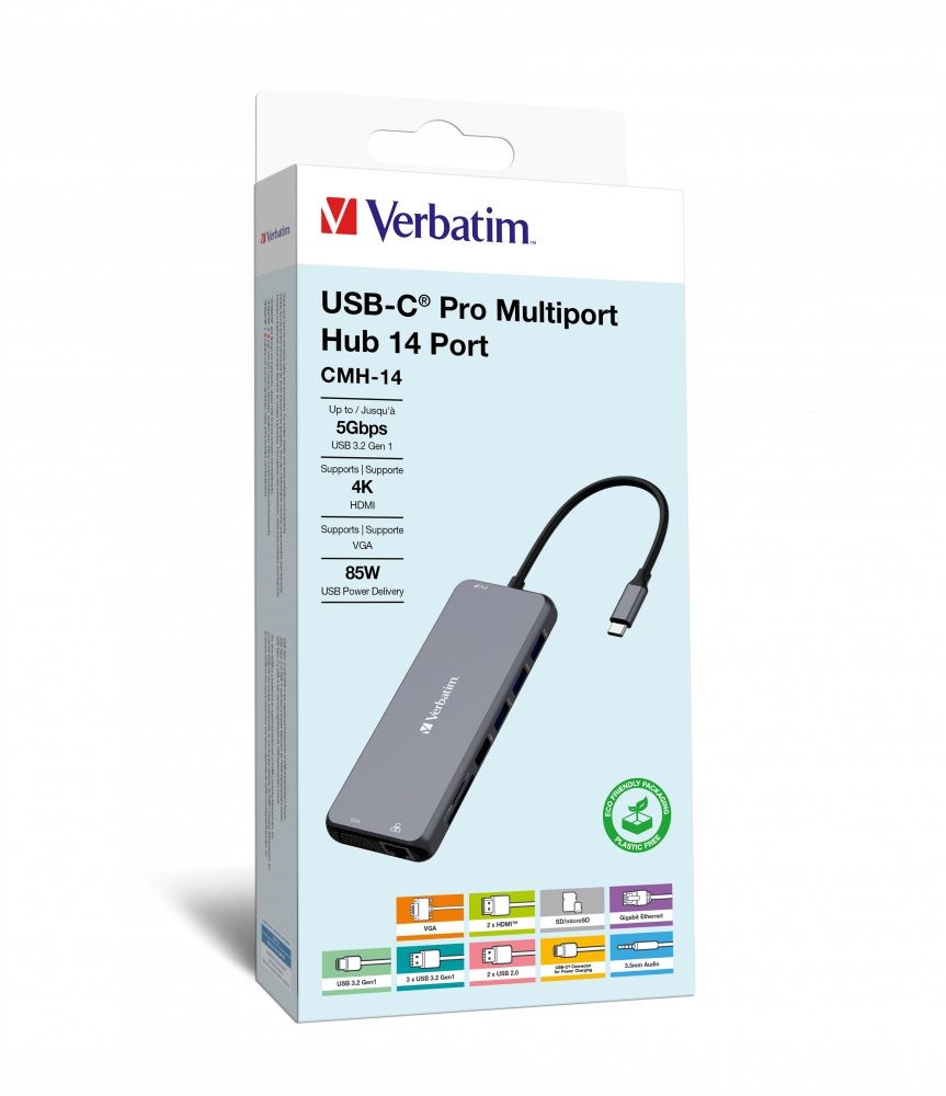 Verbatim 32154 USB-C Pro Multiport CMH-14 14in1 HUB
