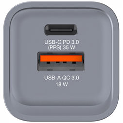 Verbatim 32200 GNC-35 GaN Charger 35W USB Type-A + Type-C hálózati töltő adapter