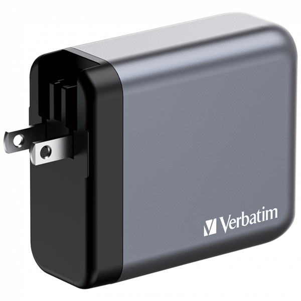 Verbatim 32203 GNC-140 GaN Charger 140W USB Type-A + 3xType-C hálózati töltő adapter