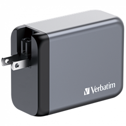 Verbatim 32204 GNC-200 GaN Charger 200W USB Type-A + 3xType-C hálózati töltő adapter