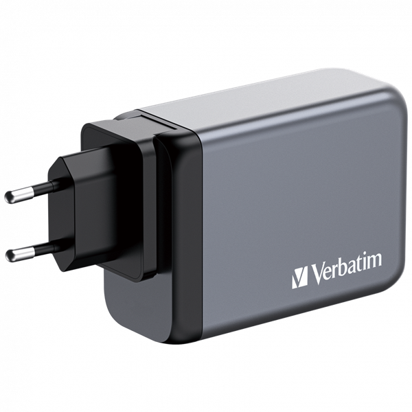 Verbatim 32205 GNC-240 GaN Charger 240W USB Type-A + 3xType-C hálózati töltő adapter