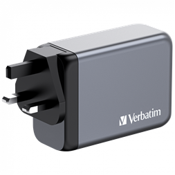 Verbatim 32205 GNC-240 GaN Charger 240W USB Type-A + 3xType-C hálózati töltő adapter