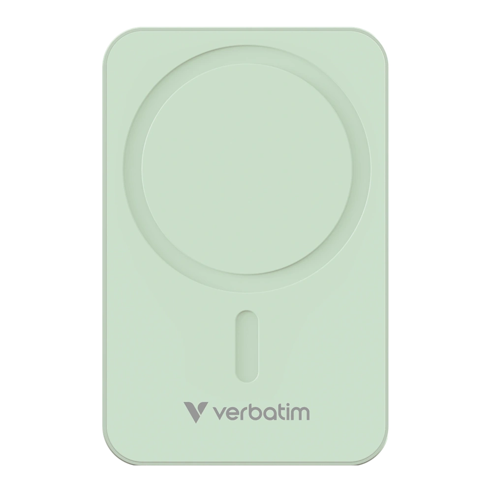 Verbatim 32224 Charge n Go Essentials 20000mAh zöld vezeték nélküli mágneses powerbank