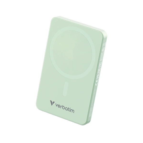 Verbatim 32226 Charge n Go Essentials 5000mAh zöld vezeték nélküli mágneses powerbank