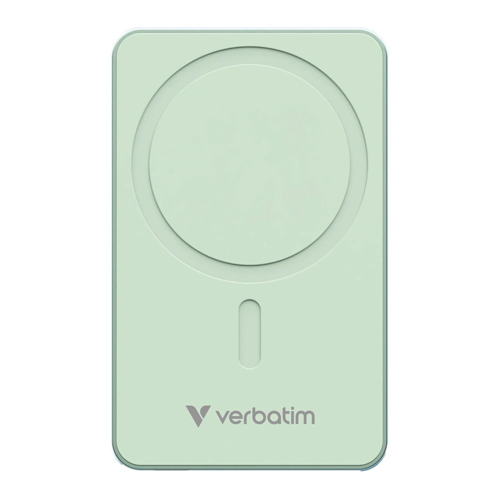 Verbatim 32226 Charge n Go Essentials 5000mAh zöld vezeték nélküli mágneses powerbank